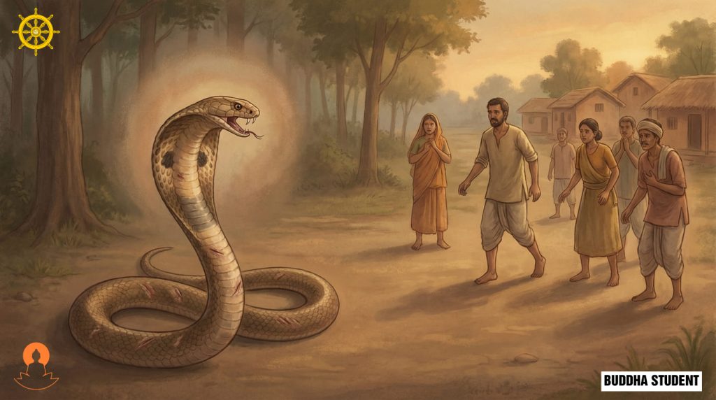 Phật dạy con rắn dù có tu cách mấy, cũng phải biết phì, biết khè. Bằng không, người đời nhầm tưởng nó là sợi dây mà leo lên. Từ bi trí tuệ song hành.